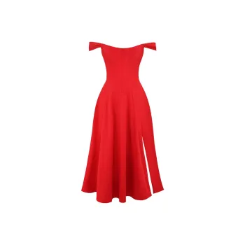 HOUSE OF CB SAIRA Slip Dresses Women's SCARLET/Red