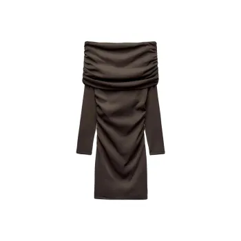 ZARA Long-Sleeved Dresses Women's Chocolate