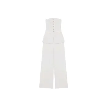 Self portrait Jumpsuit Women's Ivory White