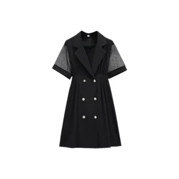 KAISER Short Sleeved Dress Women's Black