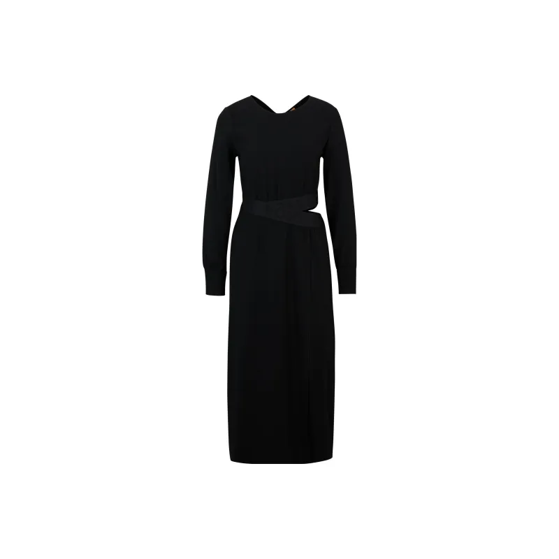 HUGO BOSS Long Sleeved Dresses Women's Black-0