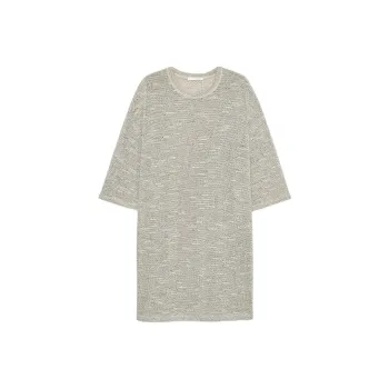 ZARA Short Sleeved Dress Women's Zebra Print Beige