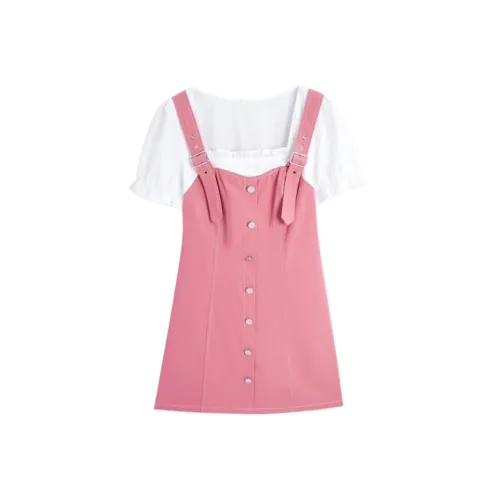 Love To Serve Short Sleeved Dresses Women's Pink