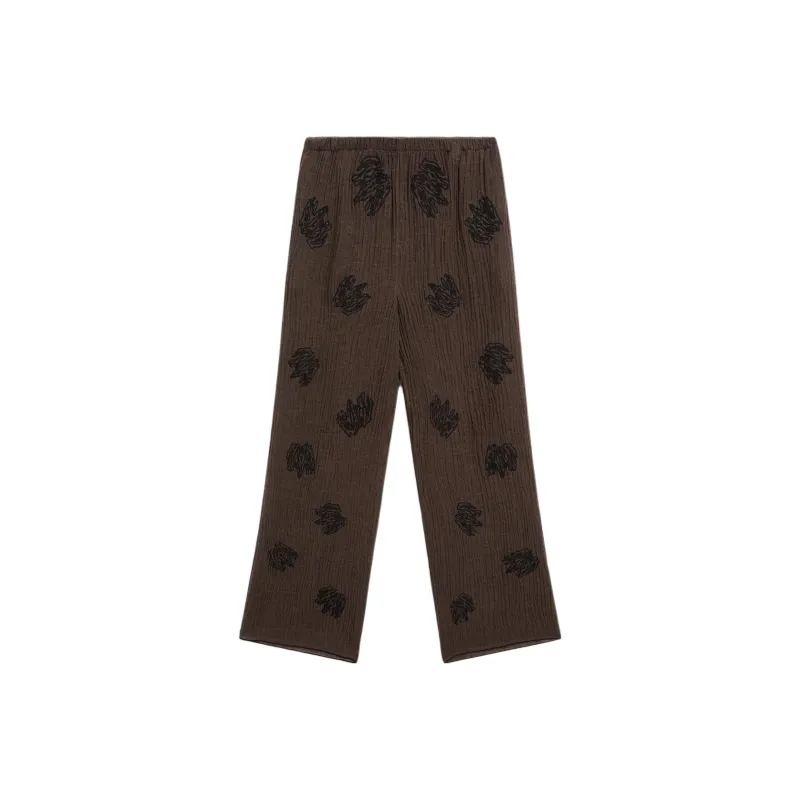 Massimo Dutti Casual Pants Women's Brown-0