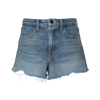 Alexander Wang Denim Shorts Women's Light Blue