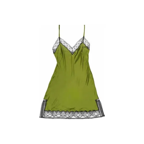 Burberry Slip Dresses Women's Green