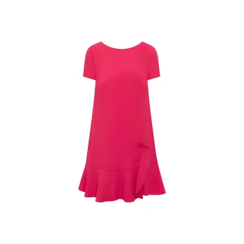 RED VALENTINO Bow Detailed Ruffled Dress