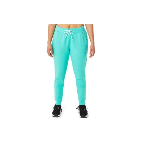 Asics Asics Sunday Sana Fleece Jogger Knitted Sports Pants Women's Green