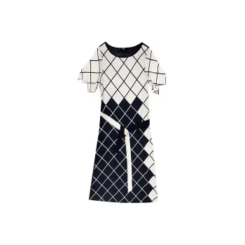 Mapping Short Sleeved Dresses Women's Multicolor