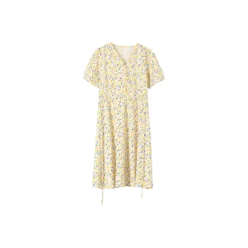 ONE PASS STUDIO Short-Sleeved Dresses Women's Light Yellow
