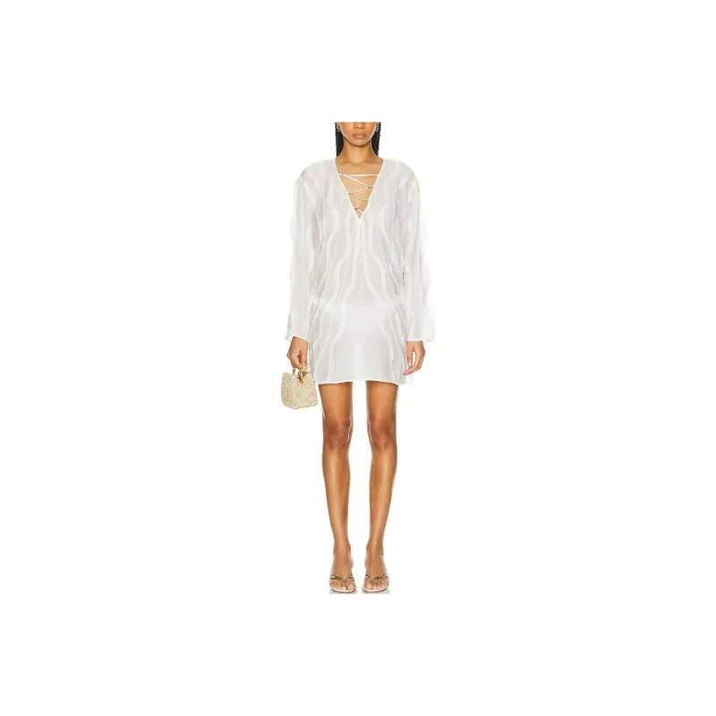 CULT GAIA Shemariah Wave-pattern Cover-up Dress-0