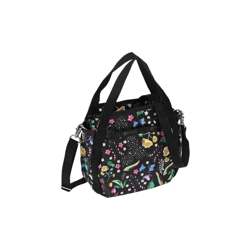 LeSportsac Polyester Shoulder Bag, Crossbody Bag, Handbag Mini Women's Black Multicolor-0
