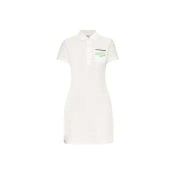 LACOSTE Logo embroidered Mini Dress