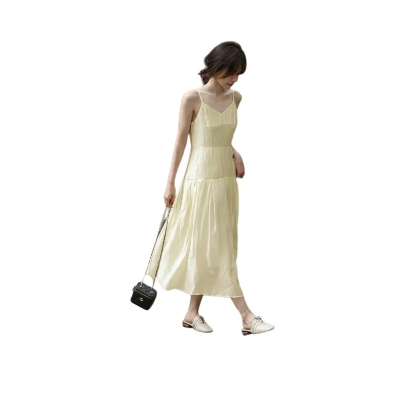 MT Slip Dresses Women's Beige-0