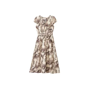 Mapping Short Sleeved Dress Women's