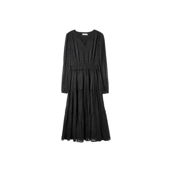 SENTUBILA Long Sleeved Dresses Women's Black
