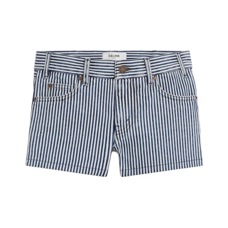 CELINE SS24 Casual Shorts Women's Blue-0