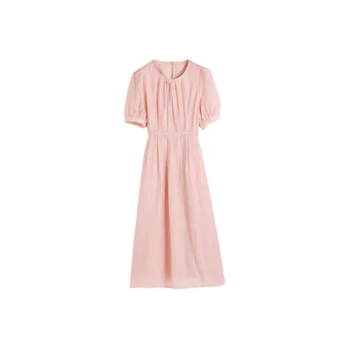 Hang Yi Court SS24 Short Sleeved Dress Women's Pink