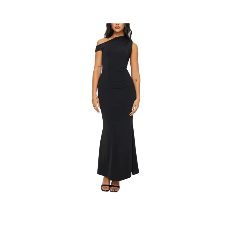 PRINCESS POLLY BELLER MAXI DRESS Sleeveless Dress Women's BLACK/Black-0