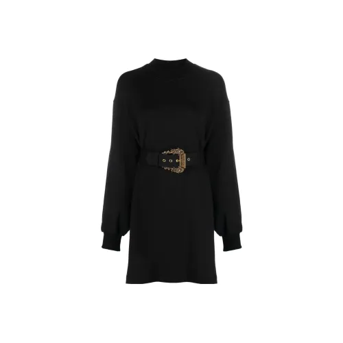 VERSACE JEANS Baroque Buckle Sweater Dress