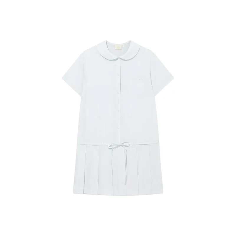 COVERNAT Short Sleeved Dresses Women's Sky Blue-0