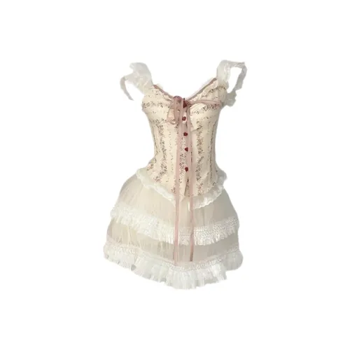 ABBY GODDESS Short Sleeved Dress Women's Pink