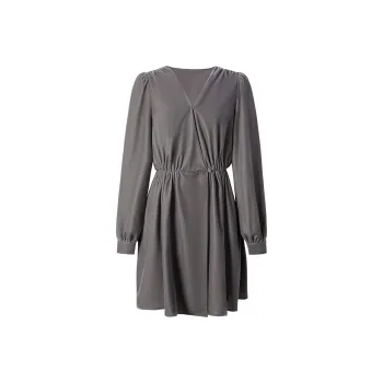 JZ. ANNAKRO Long Sleeved Dresses Women's Silver Gray