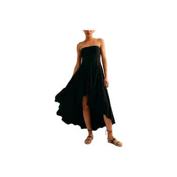 FREE PEOPLE Rhone Maxi Sleeveless Dress Women's BLACK/Black