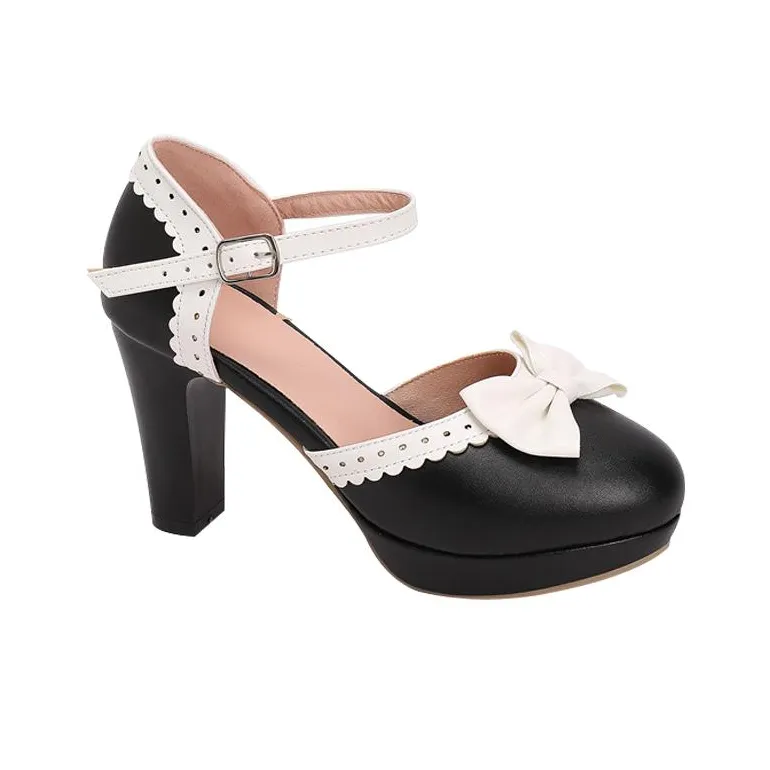 TADSW Chunky Heel High Heels Women's-1