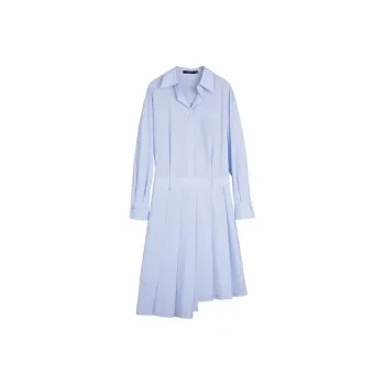 ELLE Long Sleeved Dresses Women's Blue