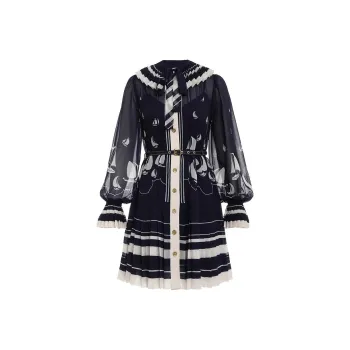 Zimmermann SS23 Long Sleeved Dress Women's Black