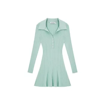 Self portrait Long Sleeved Dresses Women's Mint Green
