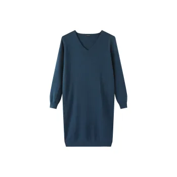 EIDOLON GRAIN Long Sleeved Dress Women's Dark Blue