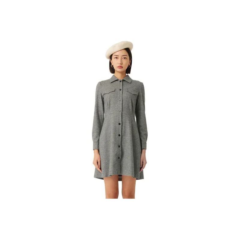HAZZYS Long-Sleeved Dresses Women's Gray-0