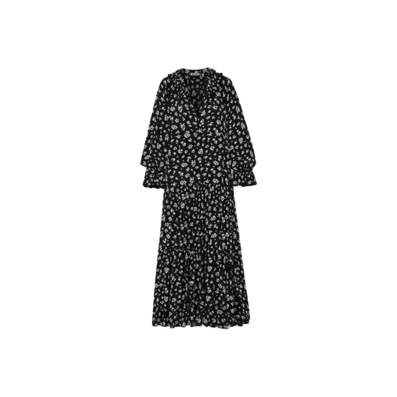 Rixo Long-Sleeved Dresses Women's Black-0
