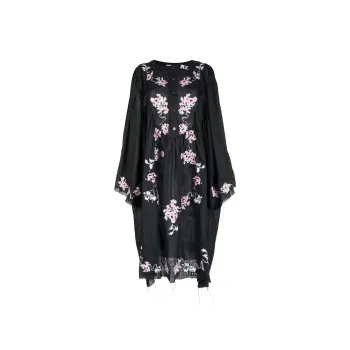 NATASHA ZINKO Geometric embroidered Midi Dress