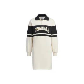 Adidas Originals Long Sleeved Dresses Women's White
