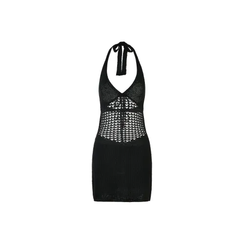 Tiger Mist DELTA MINI DRESS Slip Dresses Women's Black
