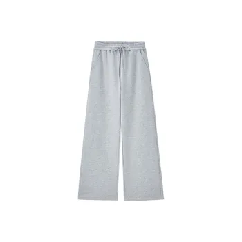 UNIQLO Knitted Sports Pants Women's Light Heather Gray