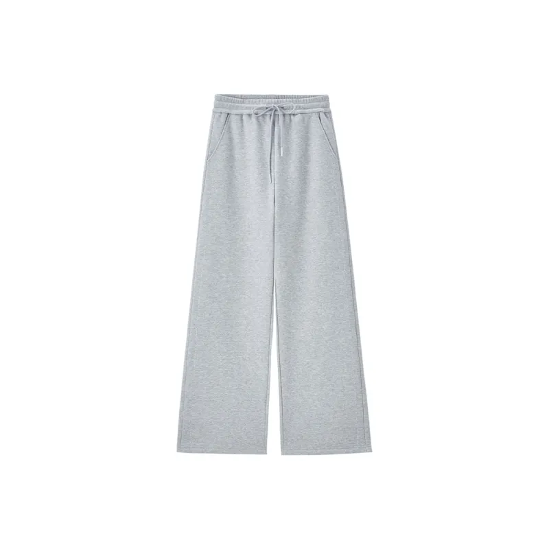 UNIQLO Knitted Sports Pants Women's Light Heather Gray-0
