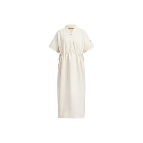 Adidas LUXFLOW Short Sleeved Dresses Women's Warm Grass