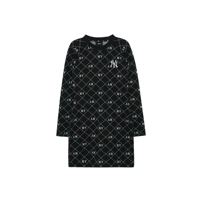 MLB SS23 Long Sleeved Dresses Women's Black-0