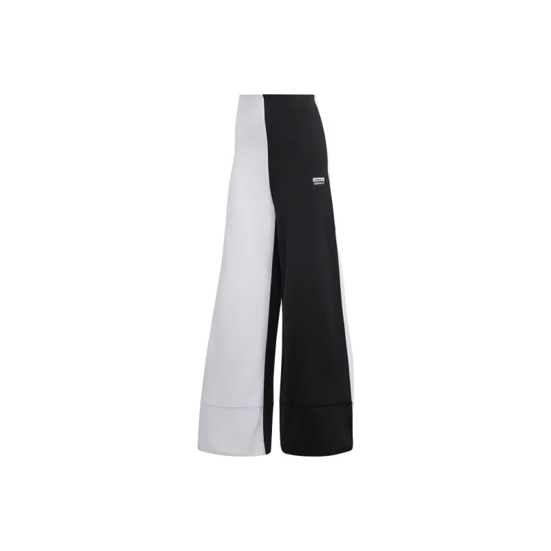 Adidas Pants Knitted Sports Pants Women's Black White-0