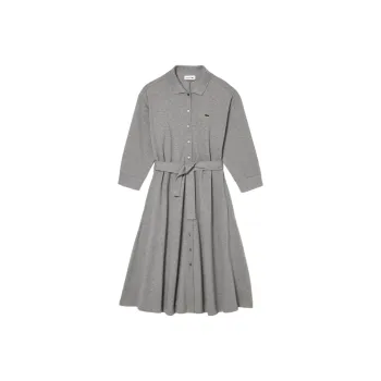 LACOSTE Long-Sleeved Dresses Women's Gray China