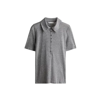 H&M Polo Shirt Women's Mixed Gray