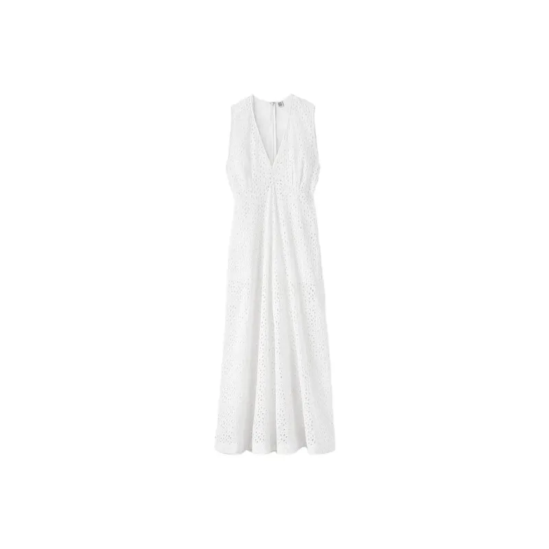 TOTEME Sleeveless Dresses Women's White-0