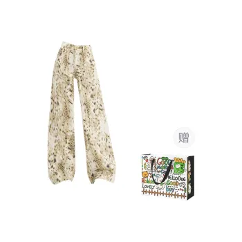 Pzhk Jeans Women's White Leopard Print
