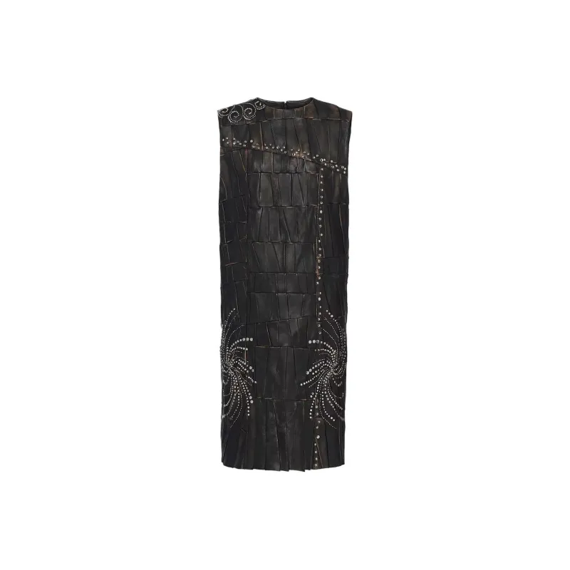 PRADA Patchwork Nappa leather Dress-0
