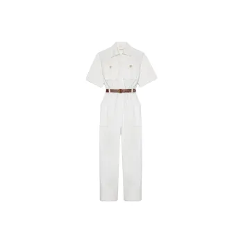 SAINT LAURENT Jumpsuit Women's White