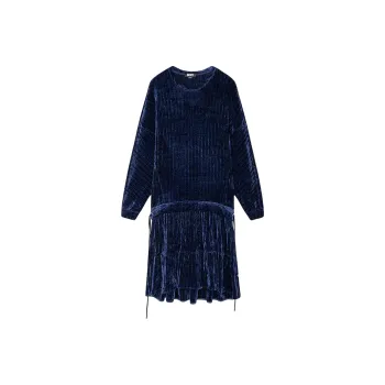DKNY Long Sleeved Dress Women's Navy Blue